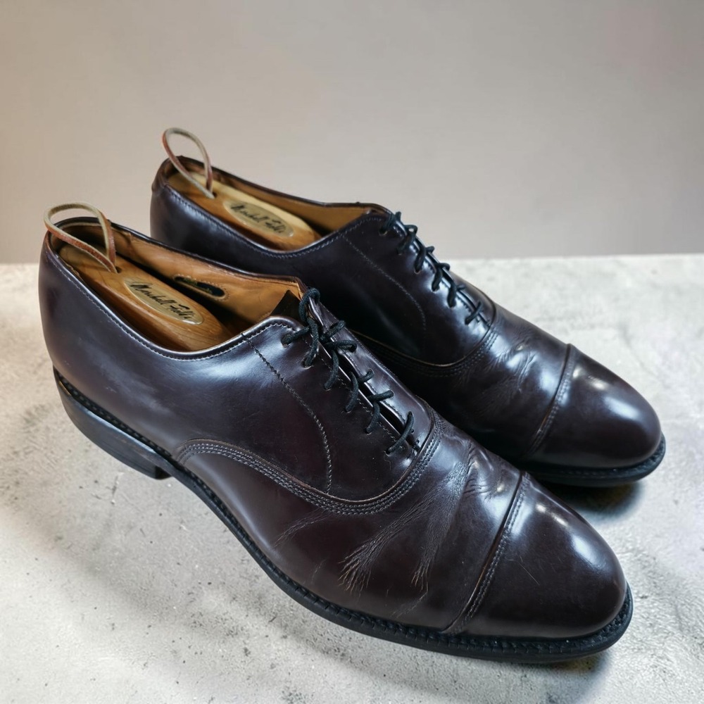 Allen Edmonds Park Avenue Cap Toe Oxfords Dress Shoes‎ Mens 9.5 D Made In USA